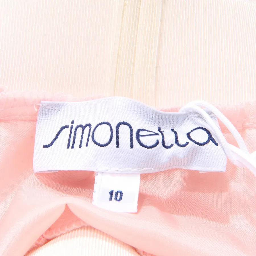 0770AD gonna bimba girl SIMONETTA tulle pink multicolor embroidered skirt kids