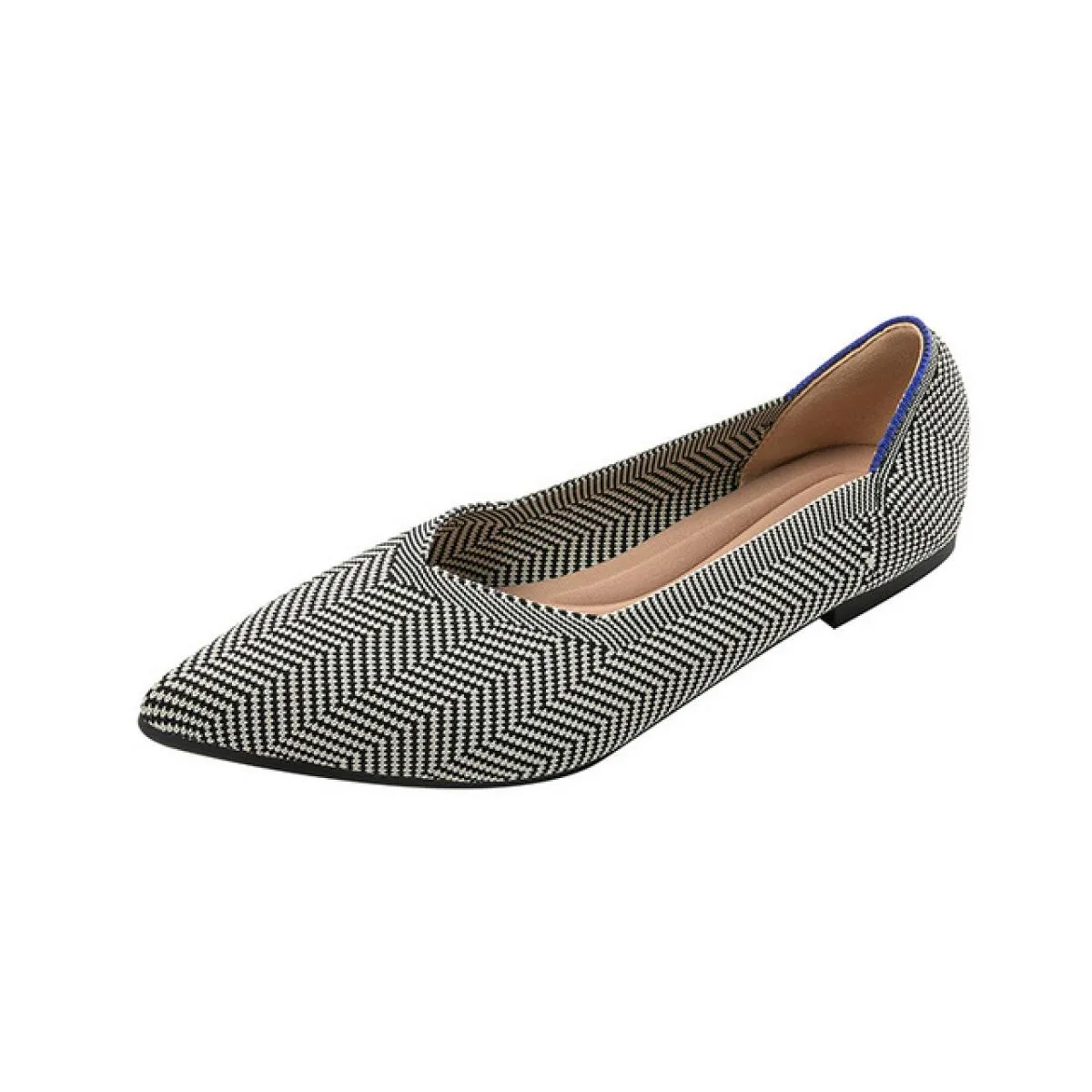 2022 Donna Scarpe a punta in maglia Scarpe basse da donna Scarpe da balletto Mocassino Scarpe di colore misto Scarpe morbide in