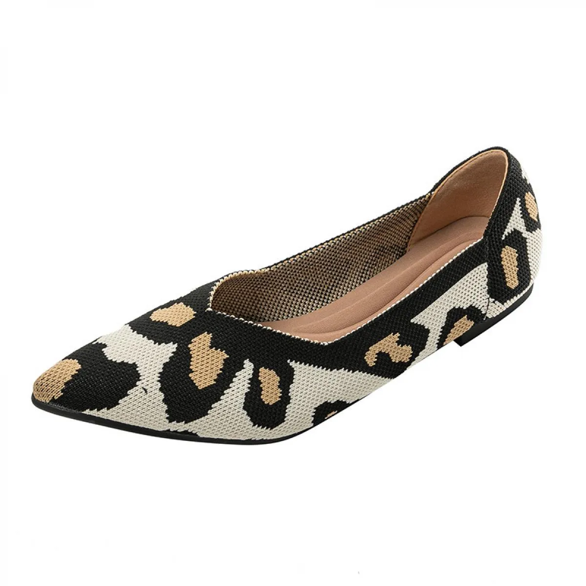 2022 Donna Scarpe a punta in maglia Scarpe basse da donna Scarpe da balletto Mocassino Scarpe di colore misto Scarpe morbide in