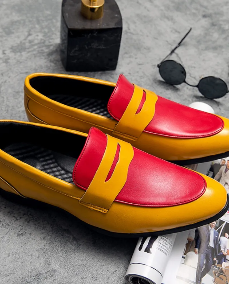 2022 nuovi colori misti a punta patchwork scarpe oxford per gli uomini vestito da promenade di cerimonia nuziale convenzionale d