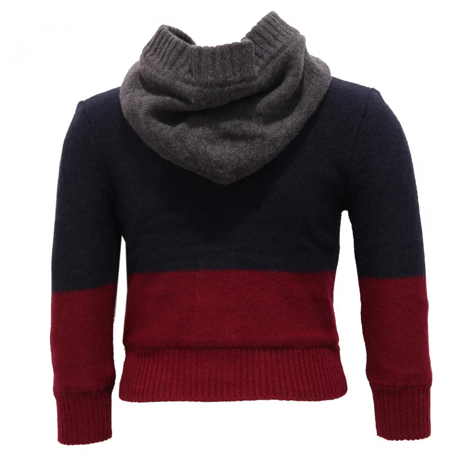 3529V maglione bimbo ASTON MARTIN cardigan blue sweater boy kid