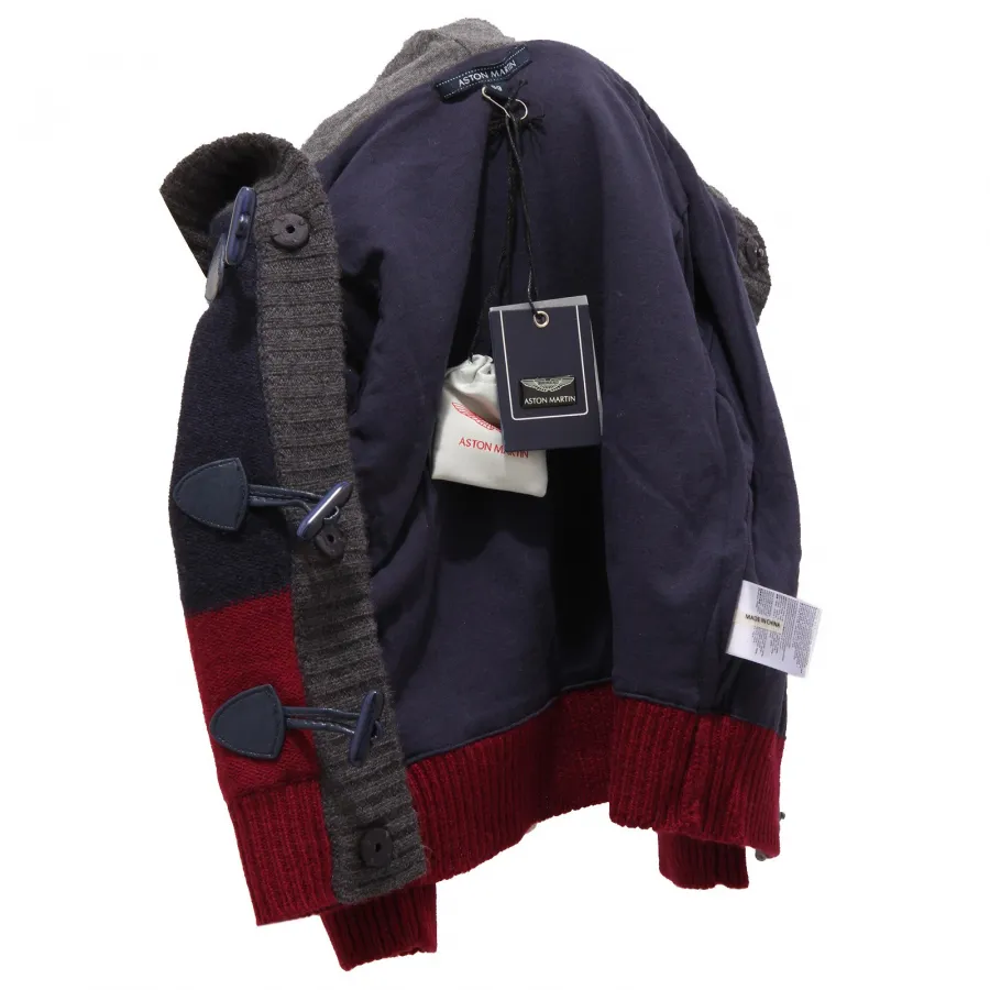3529V maglione bimbo ASTON MARTIN cardigan blue sweater boy kid