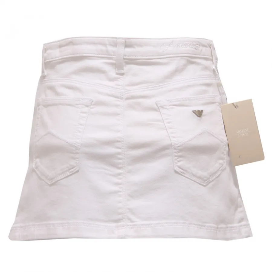 3960X gonna bimba ARMANI JUNIOR MINI skirt denim white