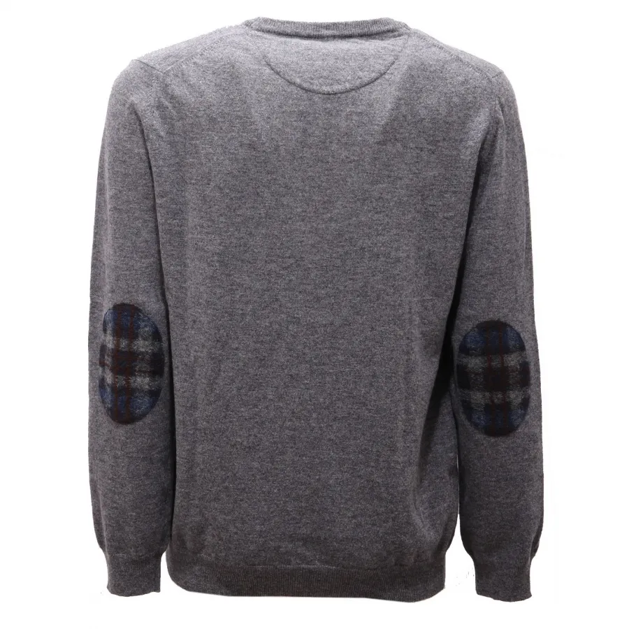 5434AF maglione uomo ALTEA grey melange wool sweater men