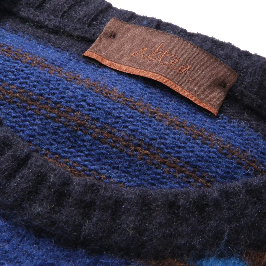 5449AF maglione uomo ALTEA blue/multicolor wool sweater man