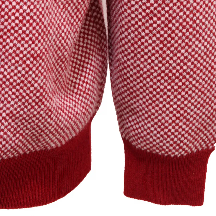 5458AF maglione uomo ALTEA red/white wool sweater man