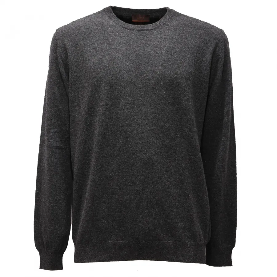 5465AF maglione uomo ALTEA dark grey wool sweater man