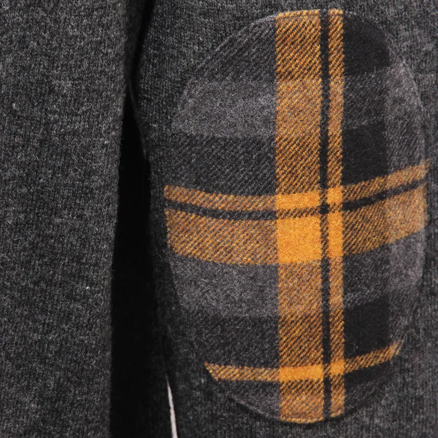 5465AF maglione uomo ALTEA dark grey wool sweater man