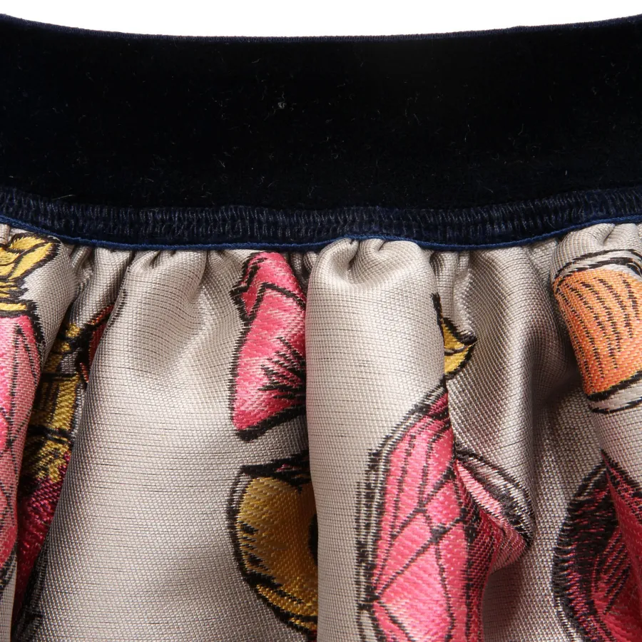 7618AC gonna bimba girl MONNALISA grey multicolor skirt kids