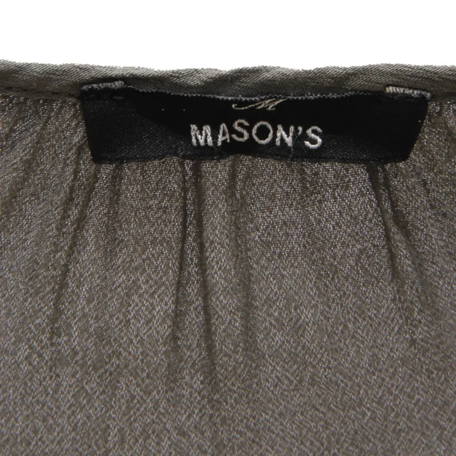 8962AH camicia donna MASON'S woman shirt pailettes green