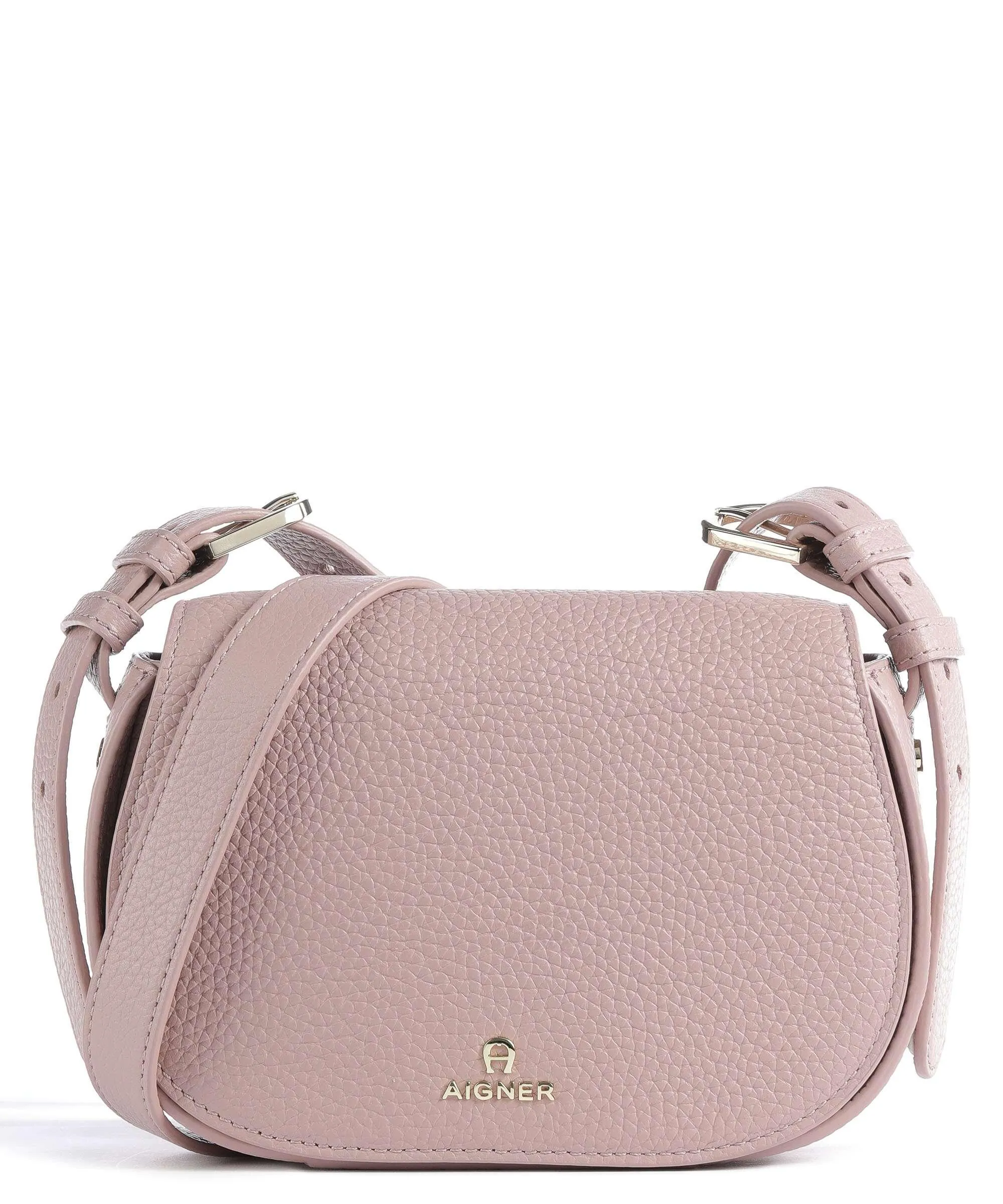  Aigner Ivy S Borsa a tracolla pelle di vacchetta grana rosa  