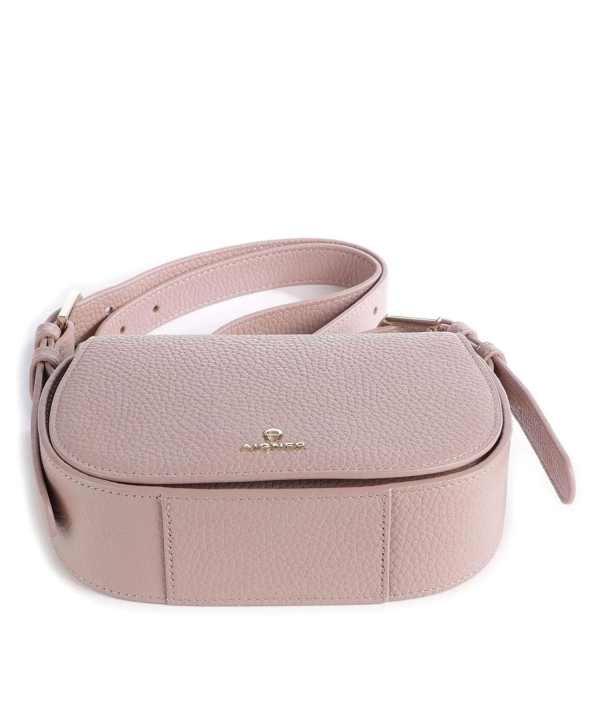  Aigner Ivy S Borsa a tracolla pelle di vacchetta grana rosa  
