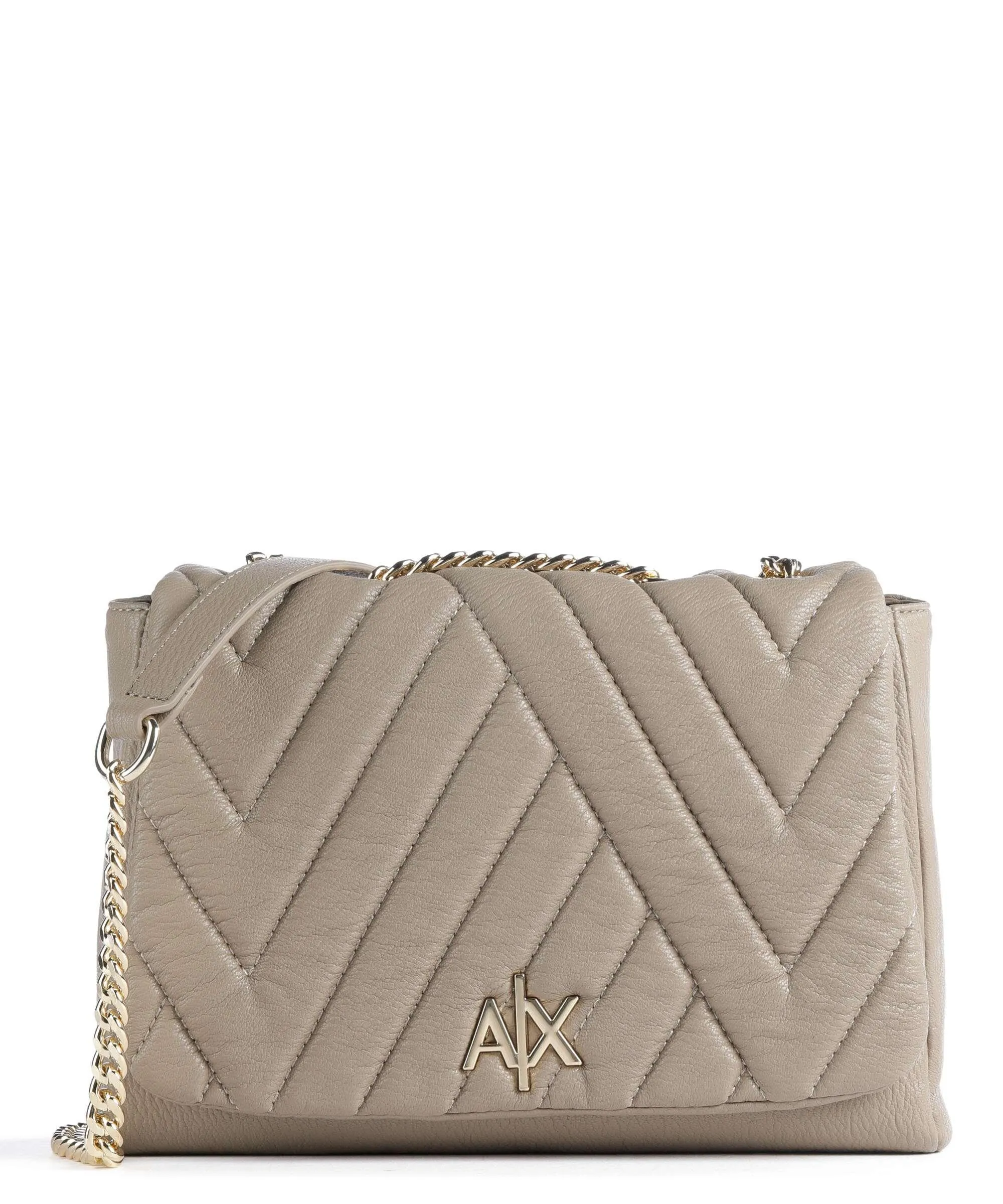  Armani Exchange Borsa a spalla pelle sintetica taupe  