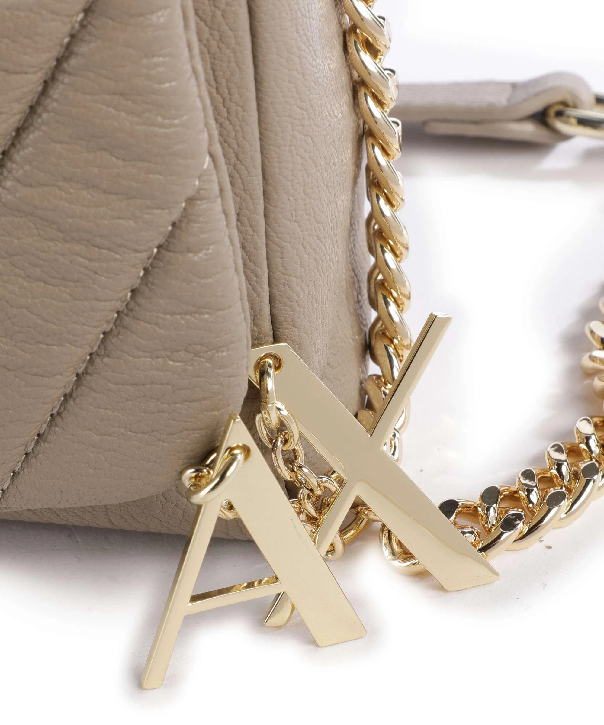  Armani Exchange Borsa a spalla pelle sintetica taupe  