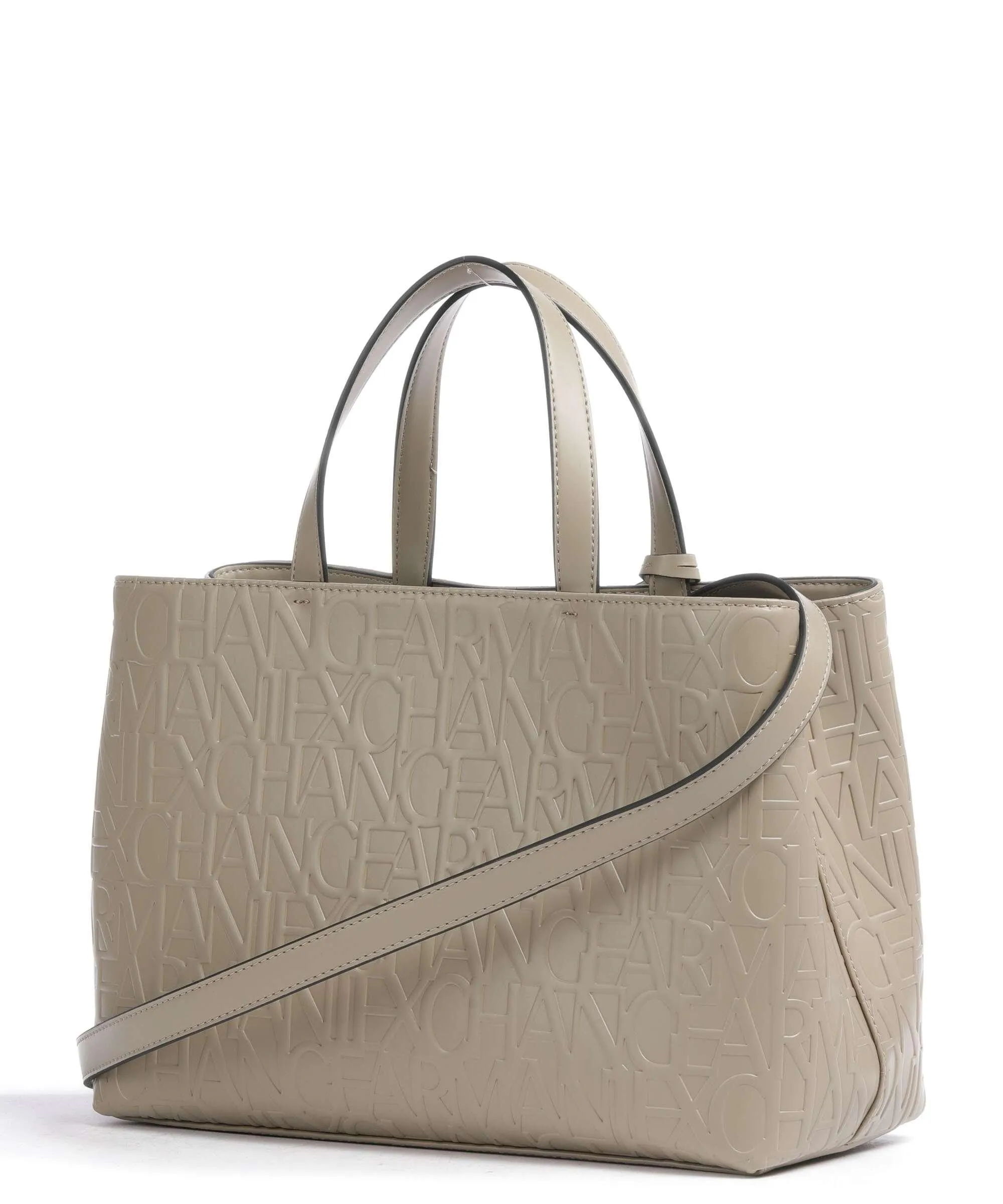  Armani Exchange Liz M Borsa a mano pelle sintetica taupe  