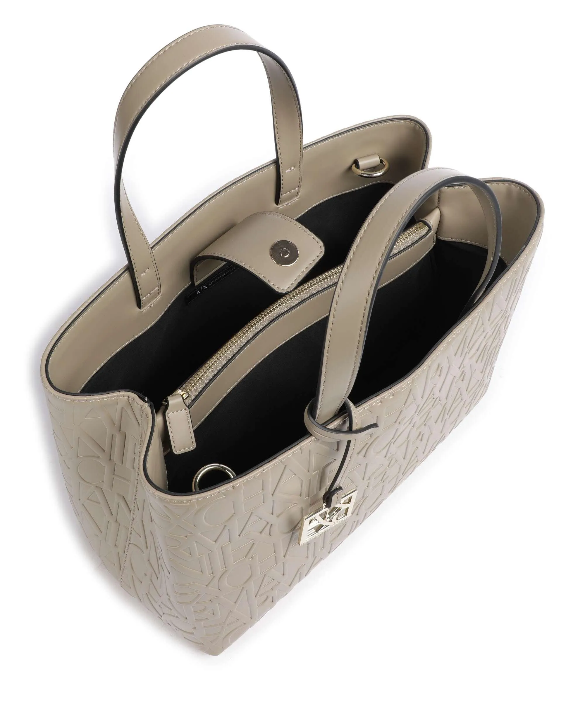  Armani Exchange Liz M Borsa a mano pelle sintetica taupe  