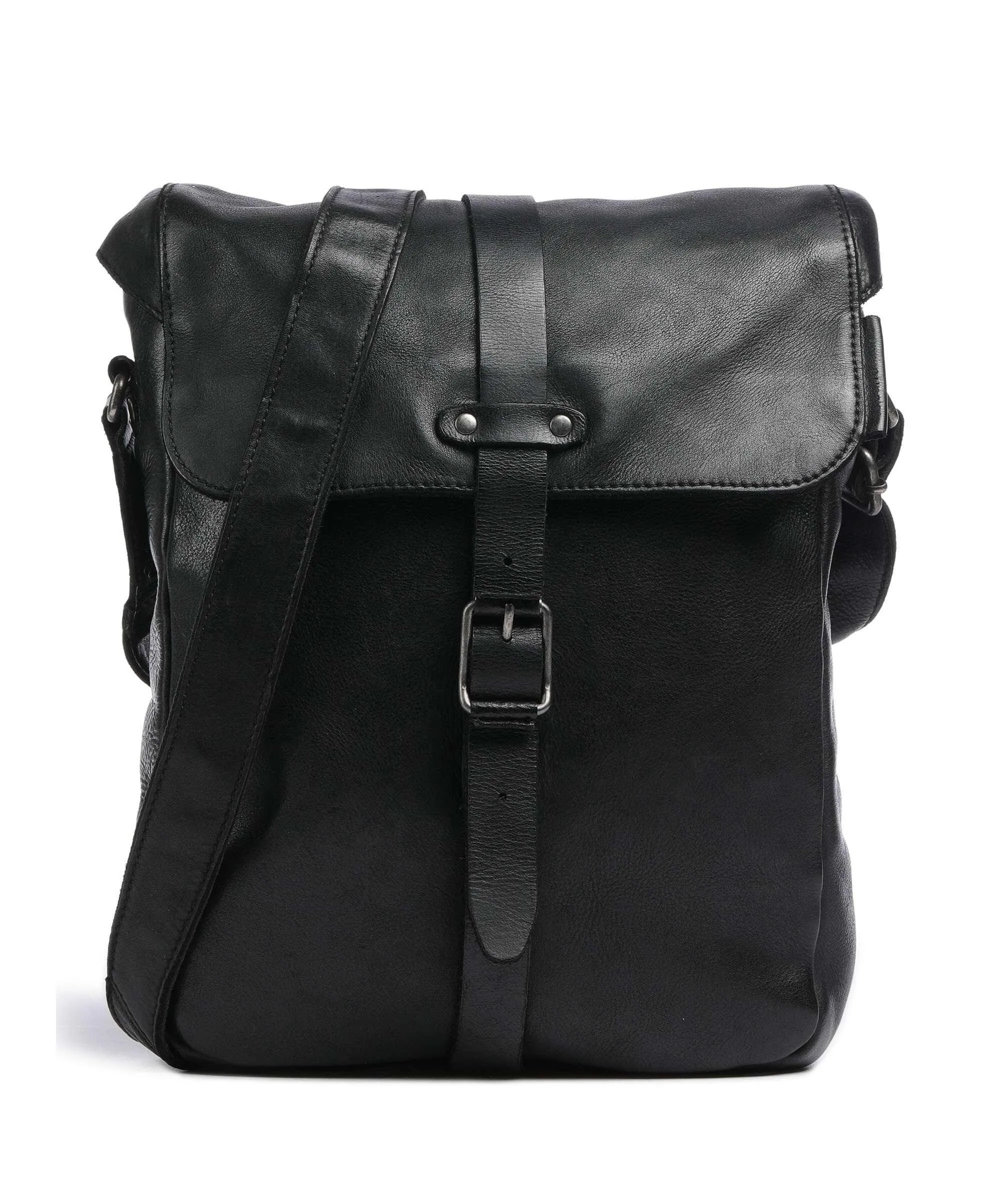  Aunts & Uncles Barbershop Verdi Borsa a tracolla pelle granulata nero  