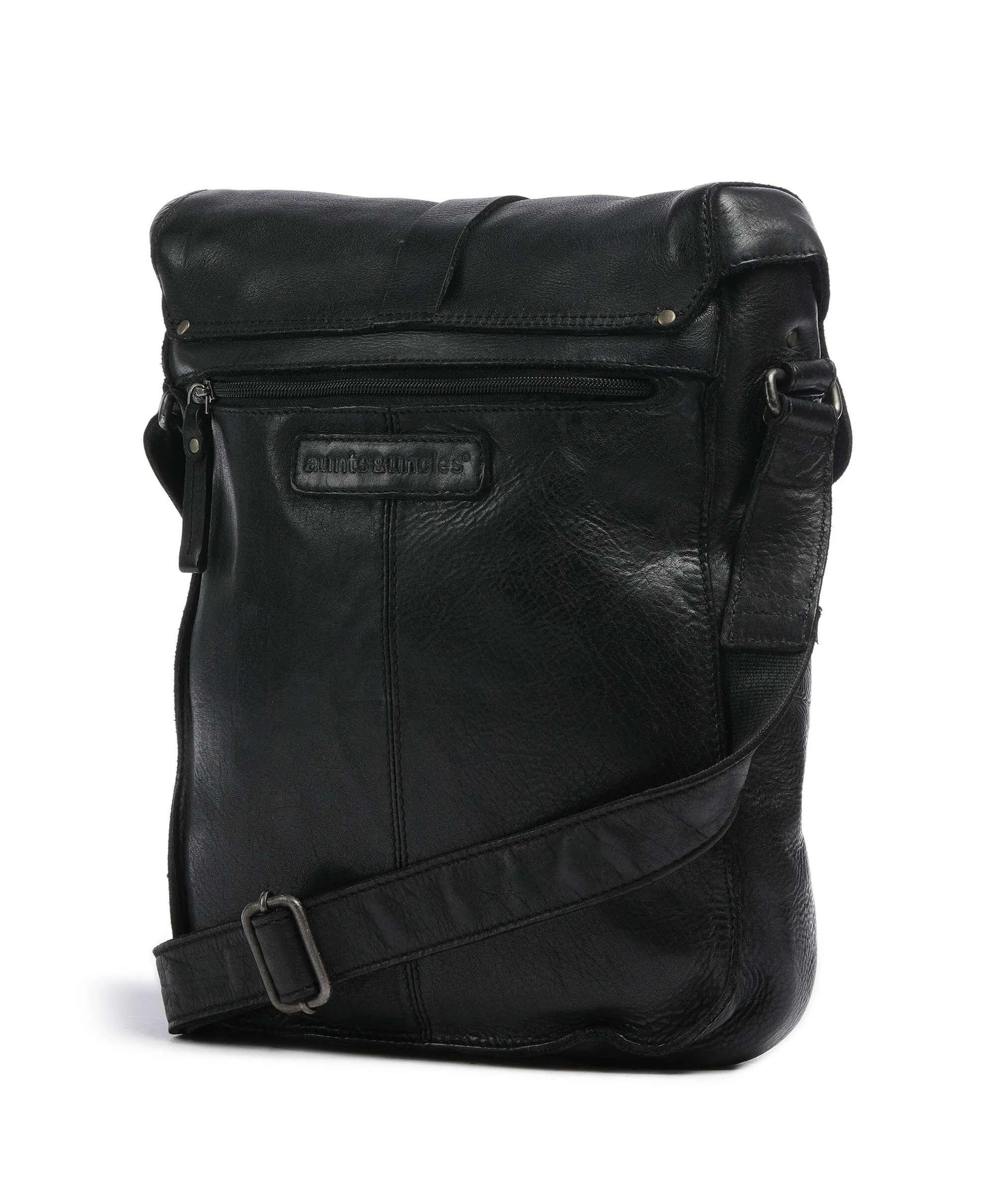  Aunts & Uncles Barbershop Verdi Borsa a tracolla pelle granulata nero  