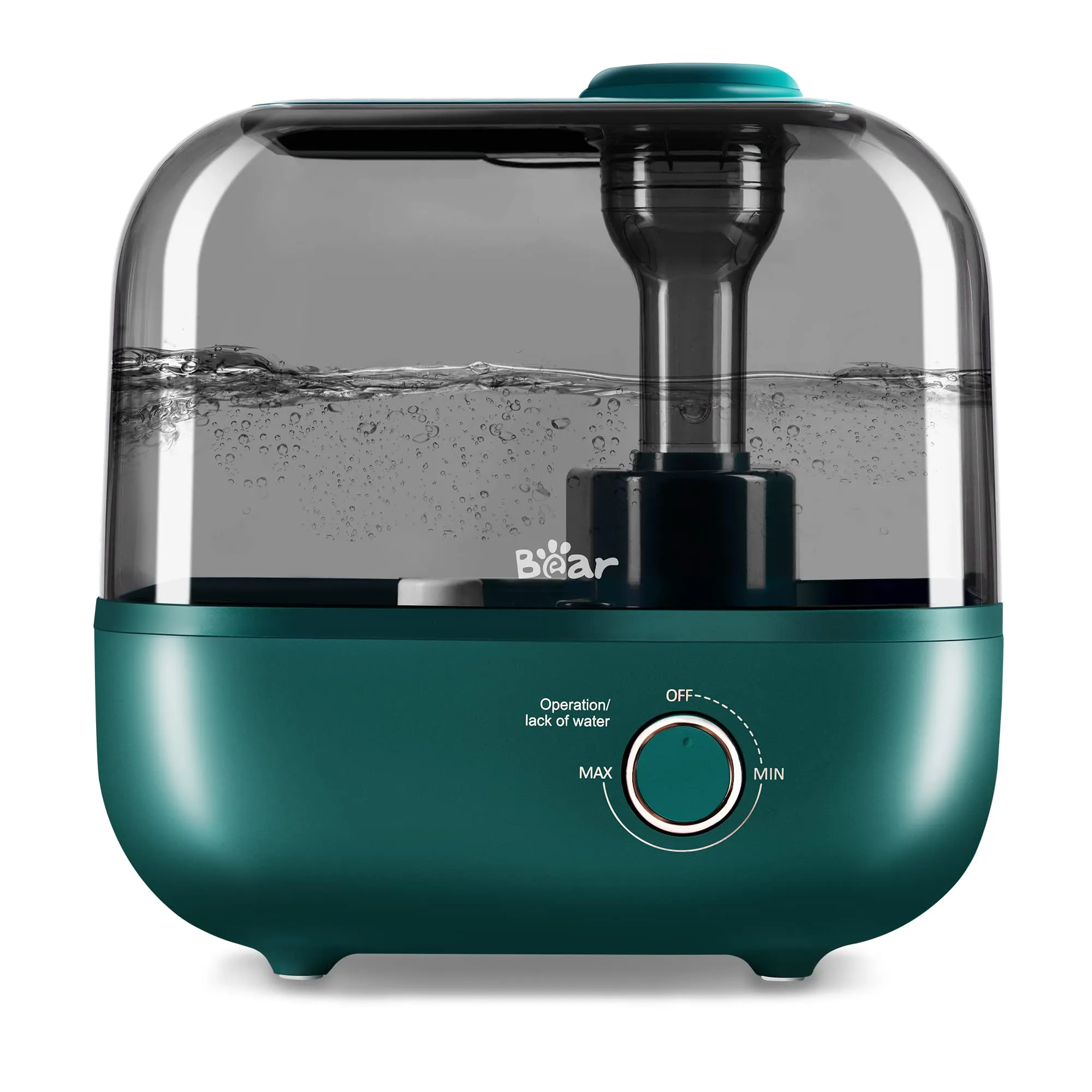 BEAR Umidificatore 5L a Riempimento Dall'alto, 28dB Ultra Silenzioso, Adatto a Bambini e Piante, 35 Ore Di Funzionamento, con Va