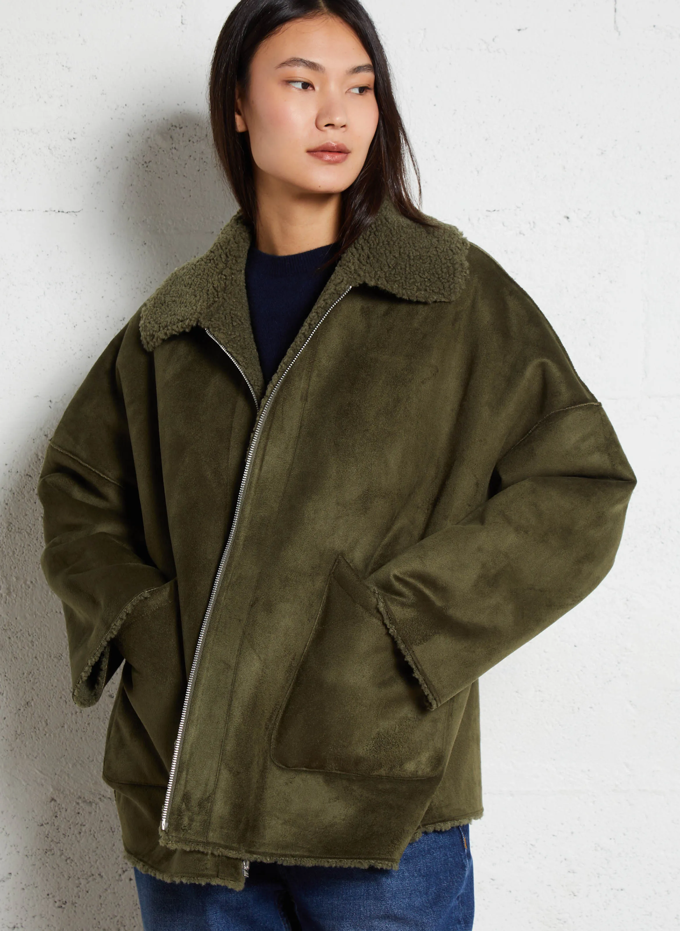  BELLEROSE   ETHEL - Giacca ampia reversibile | Marrone