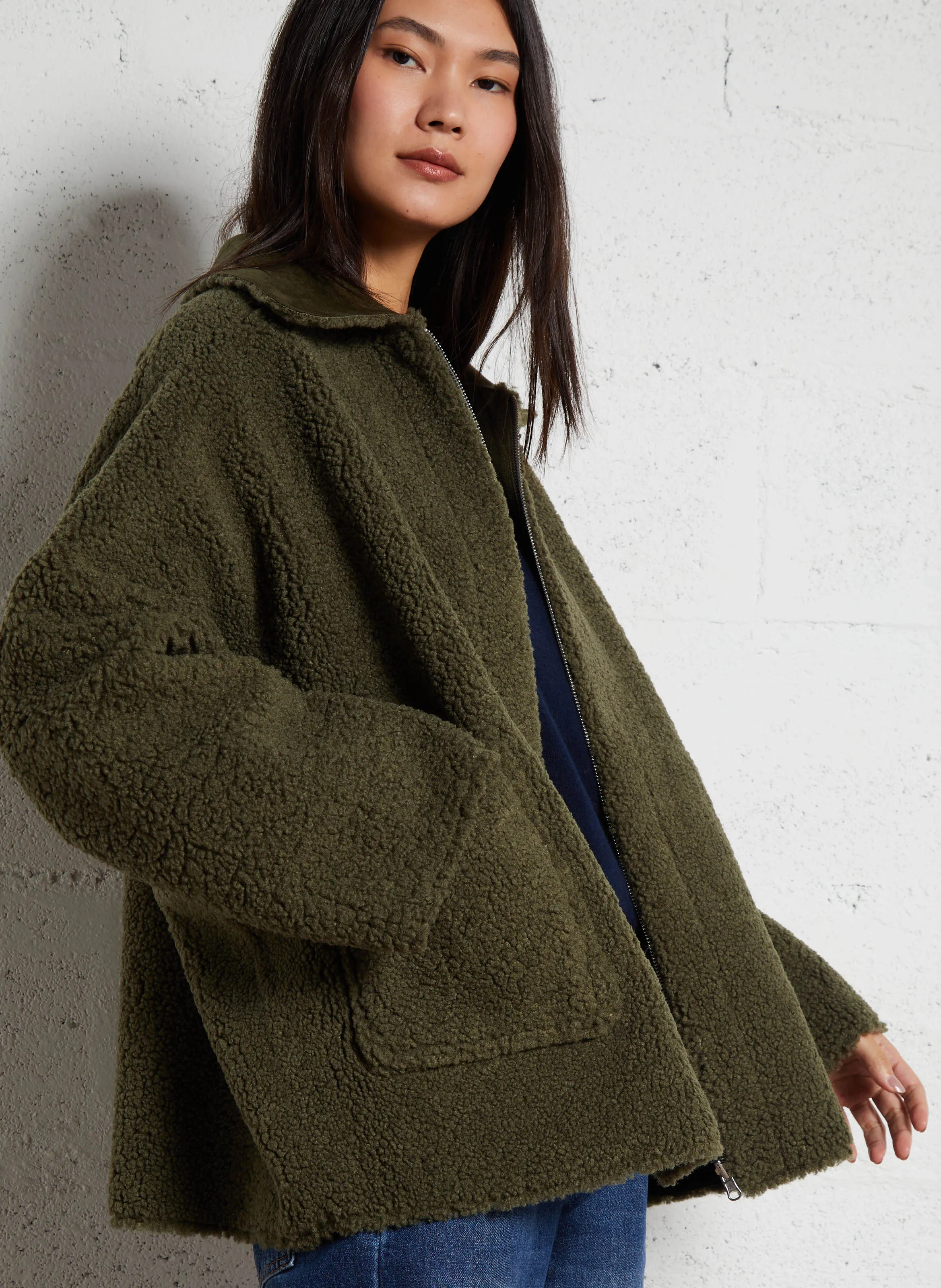  BELLEROSE   ETHEL - Giacca ampia reversibile | Marrone