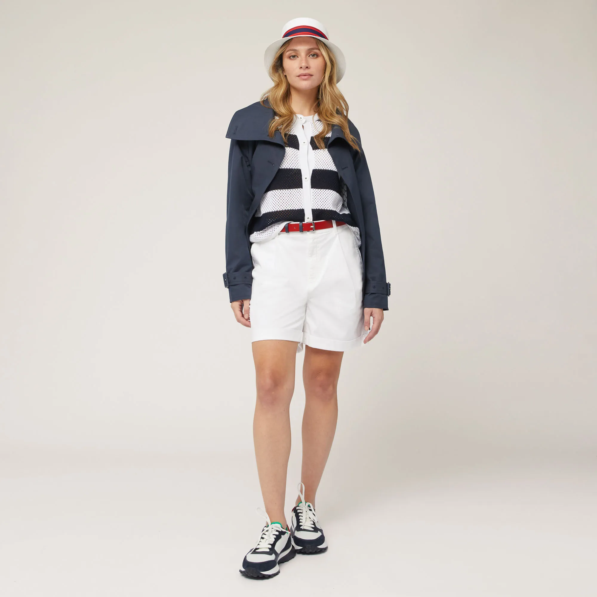 Bermuda Con Elastico Sul Retro in Bianco: Abbigliamento Di Lusso | Harmont & Blaine®
