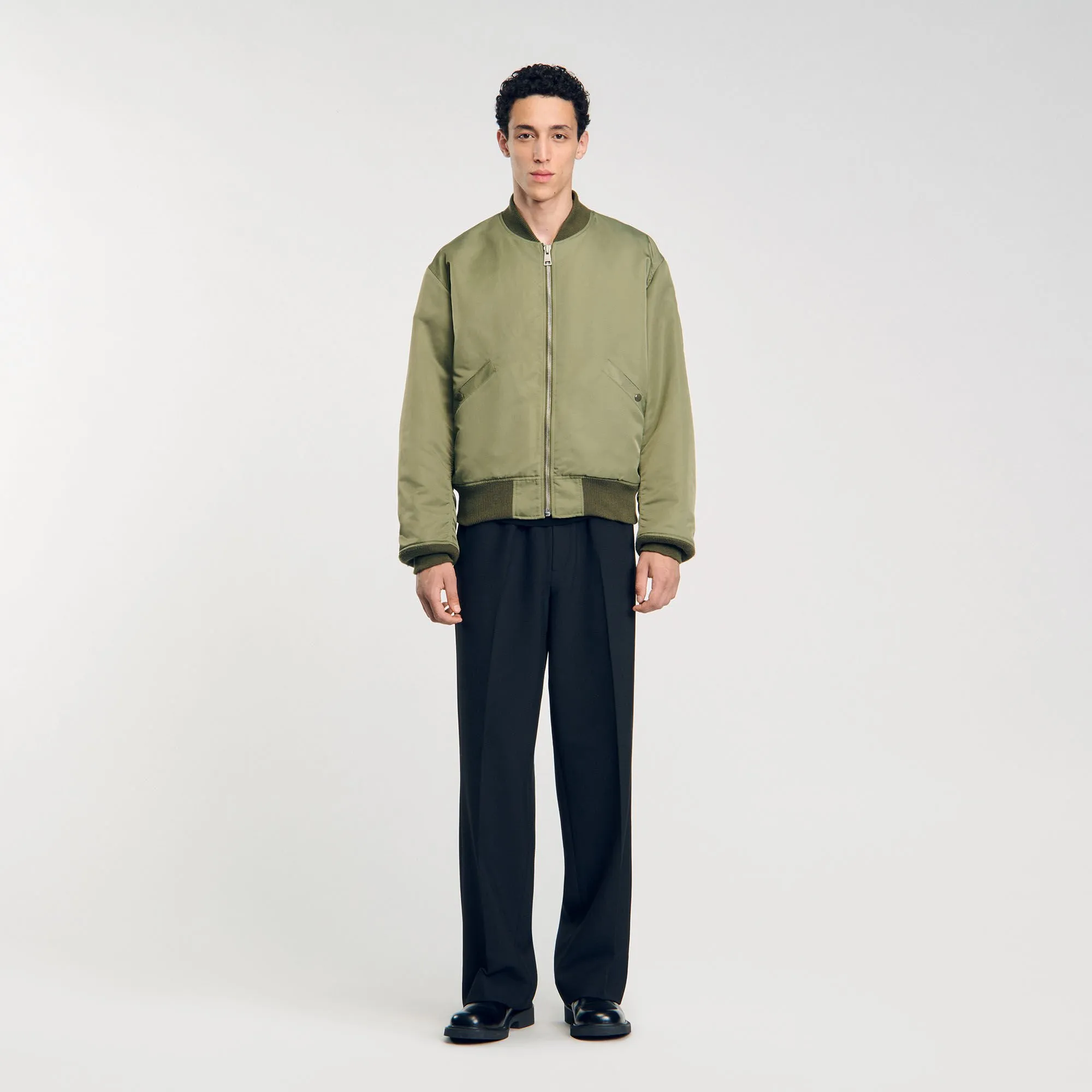Bomber con zip