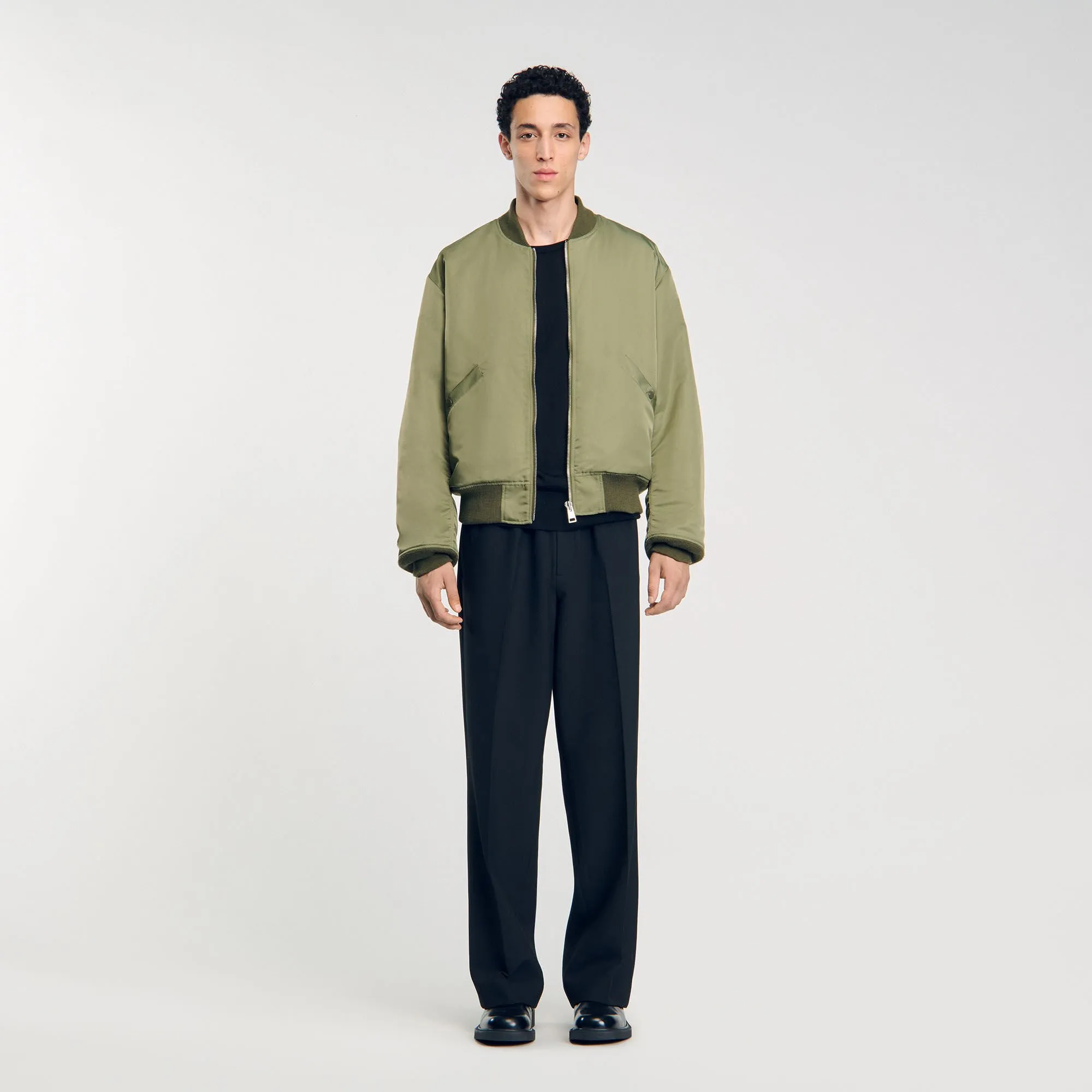Bomber con zip