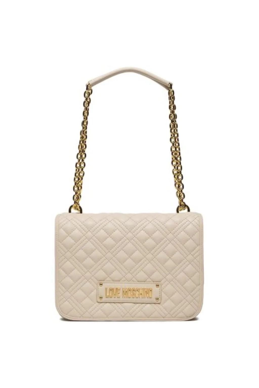 BORSA A TRACOLLA AVORIO LOVE MOSCHINO MATEL 4000
