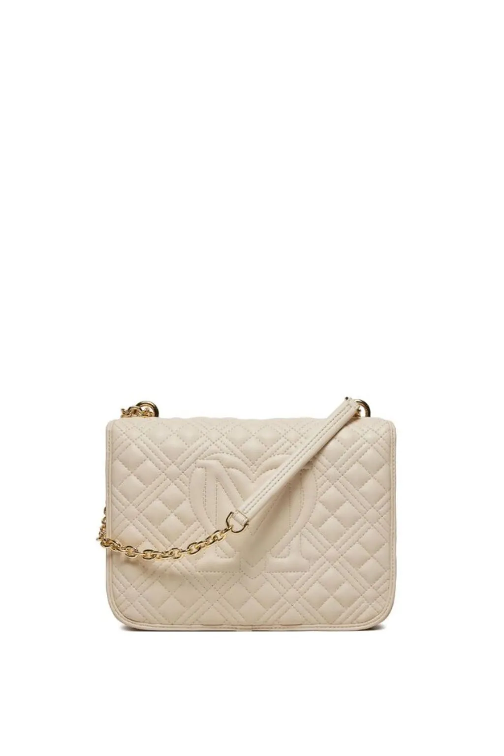 BORSA A TRACOLLA AVORIO LOVE MOSCHINO MATEL 4000
