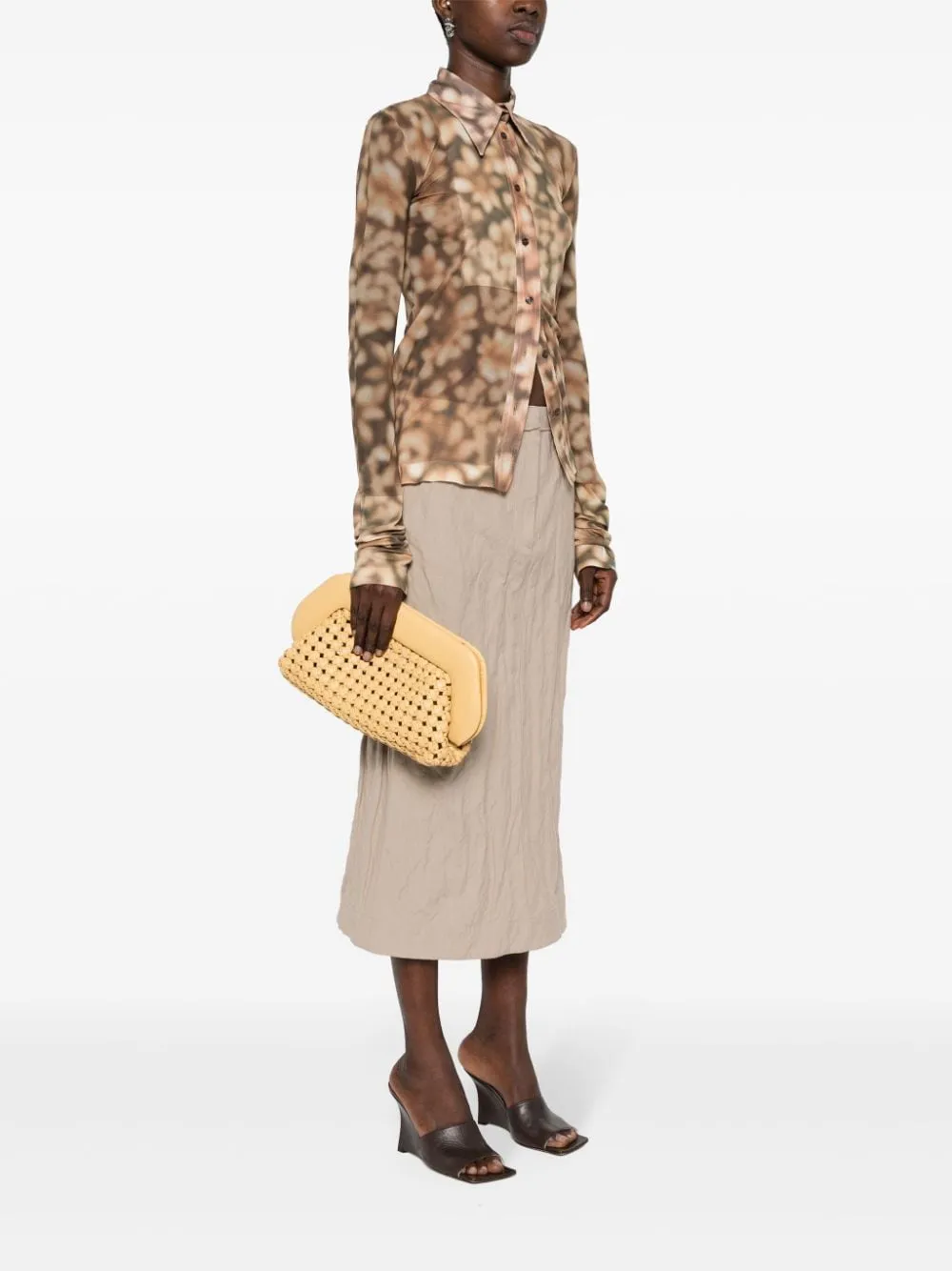 Borsa a tracolla Bios Knots in beige - donna