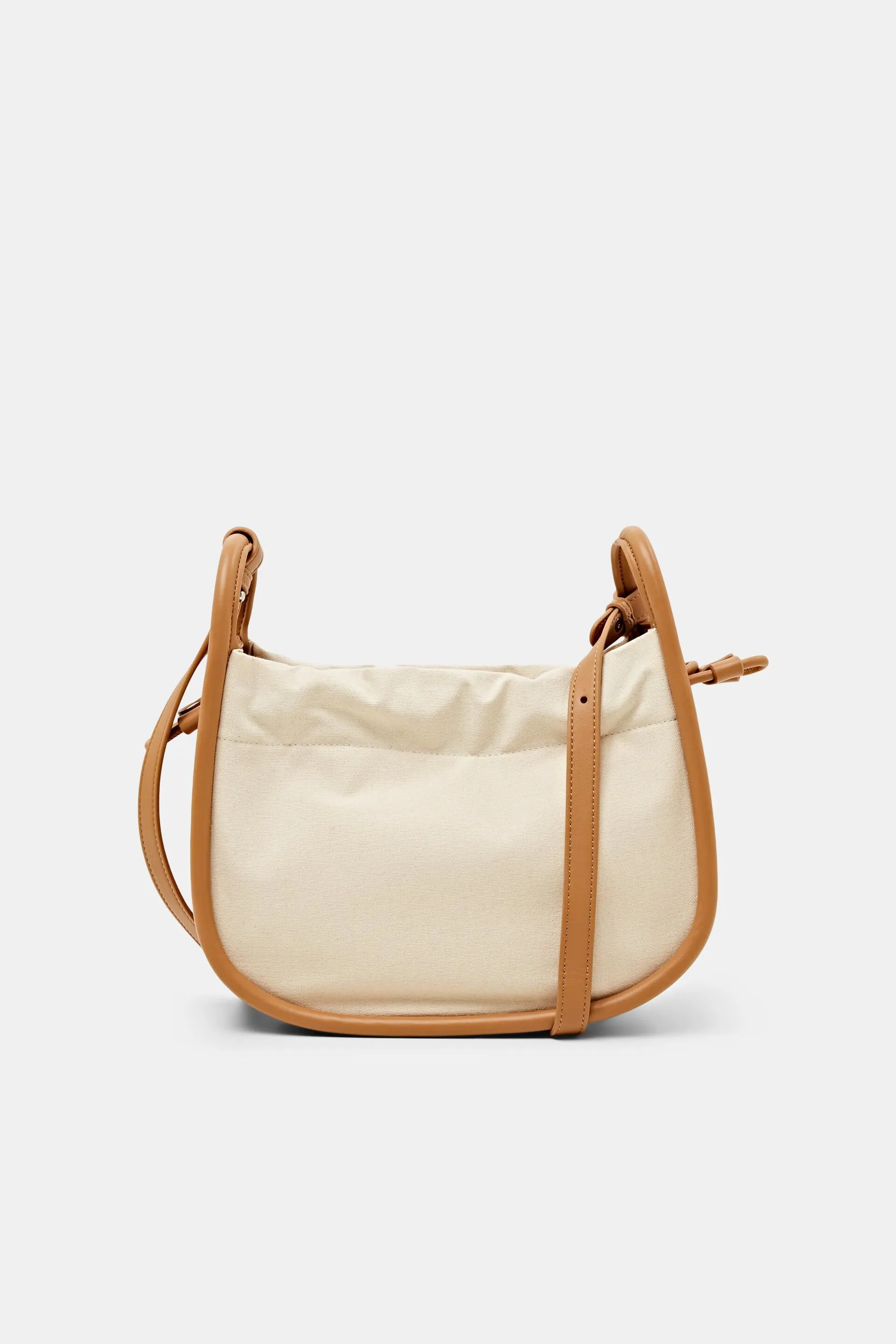 Borsa a tracolla con rifiniture in pelle vegana