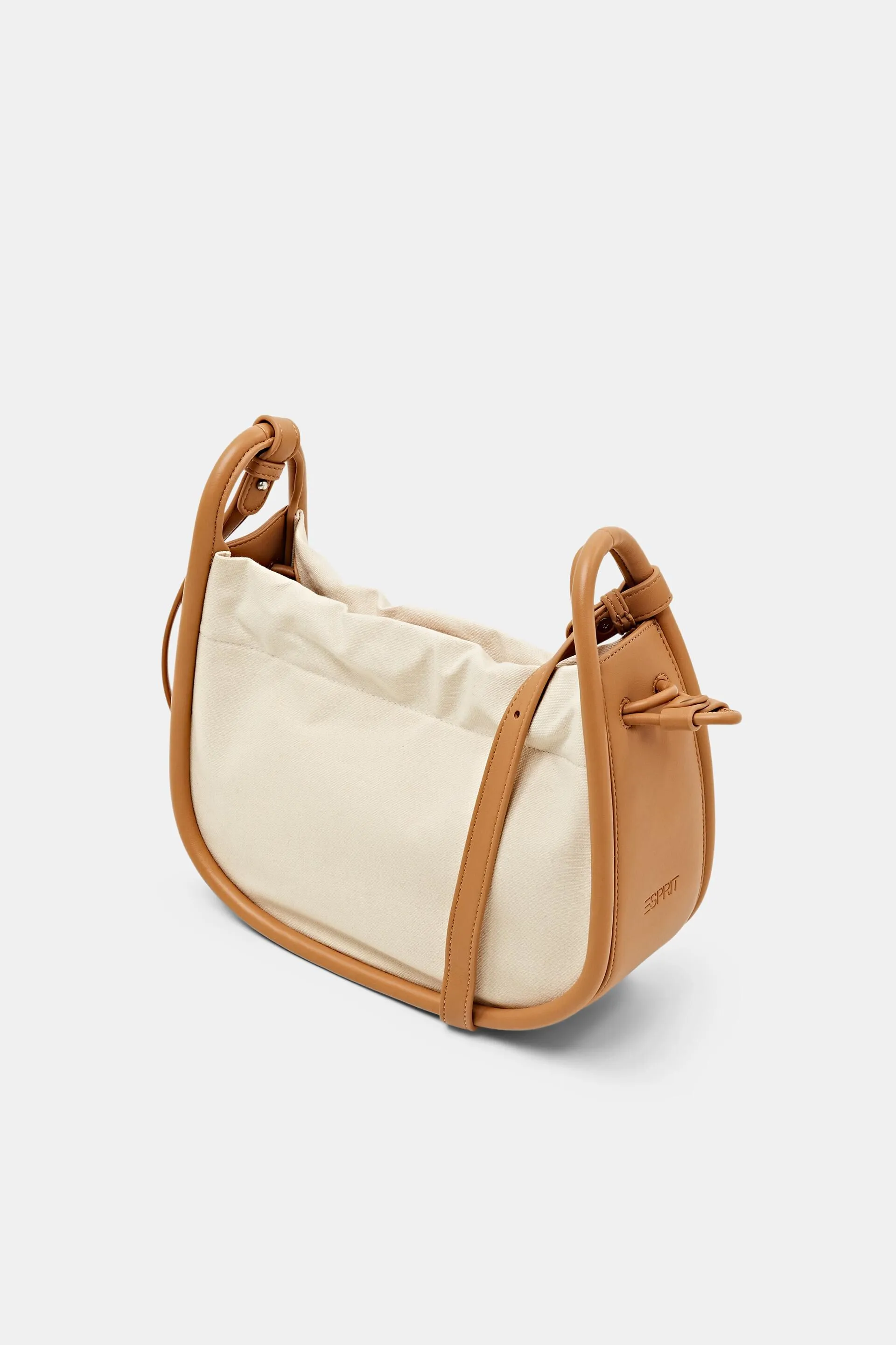Borsa a tracolla con rifiniture in pelle vegana