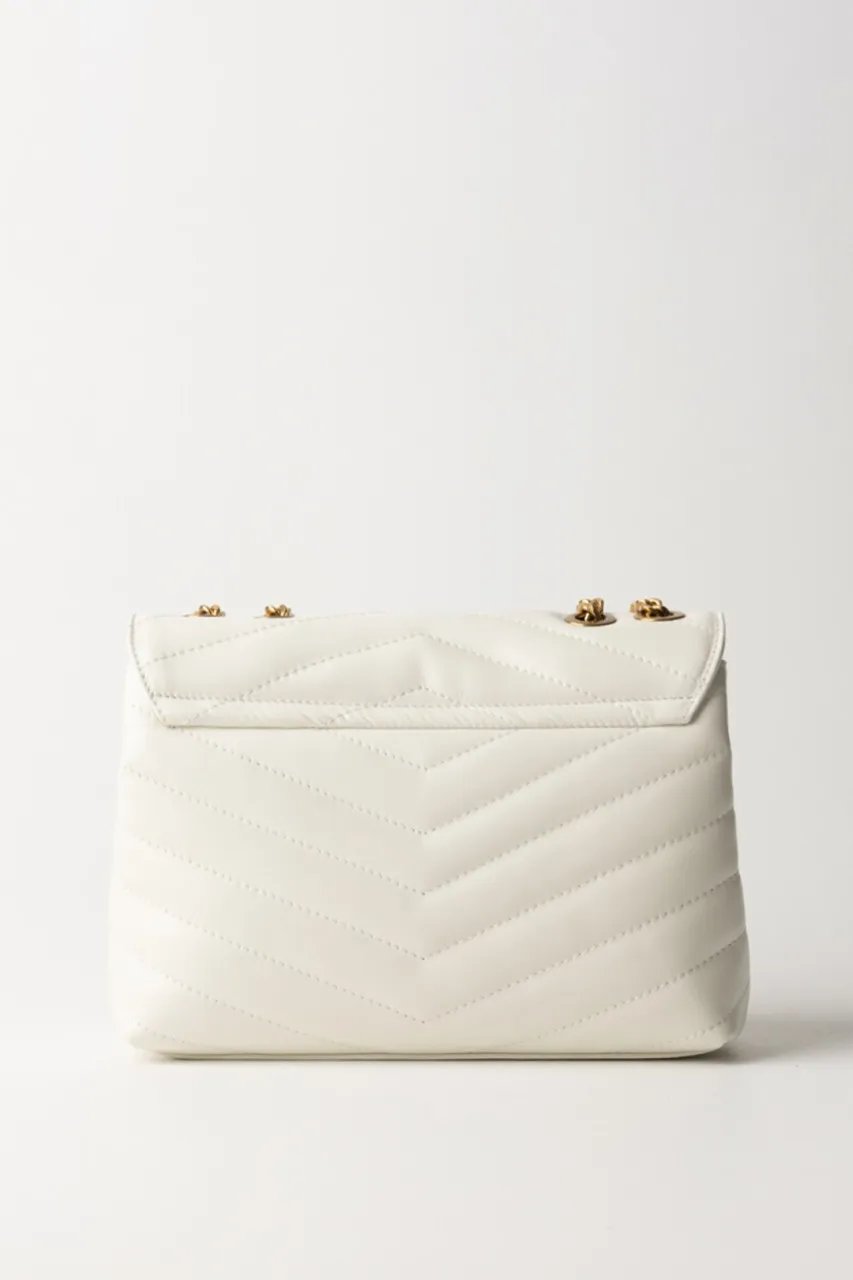 Borsa a tracolla Dreamy in pelle trapuntata NEVE