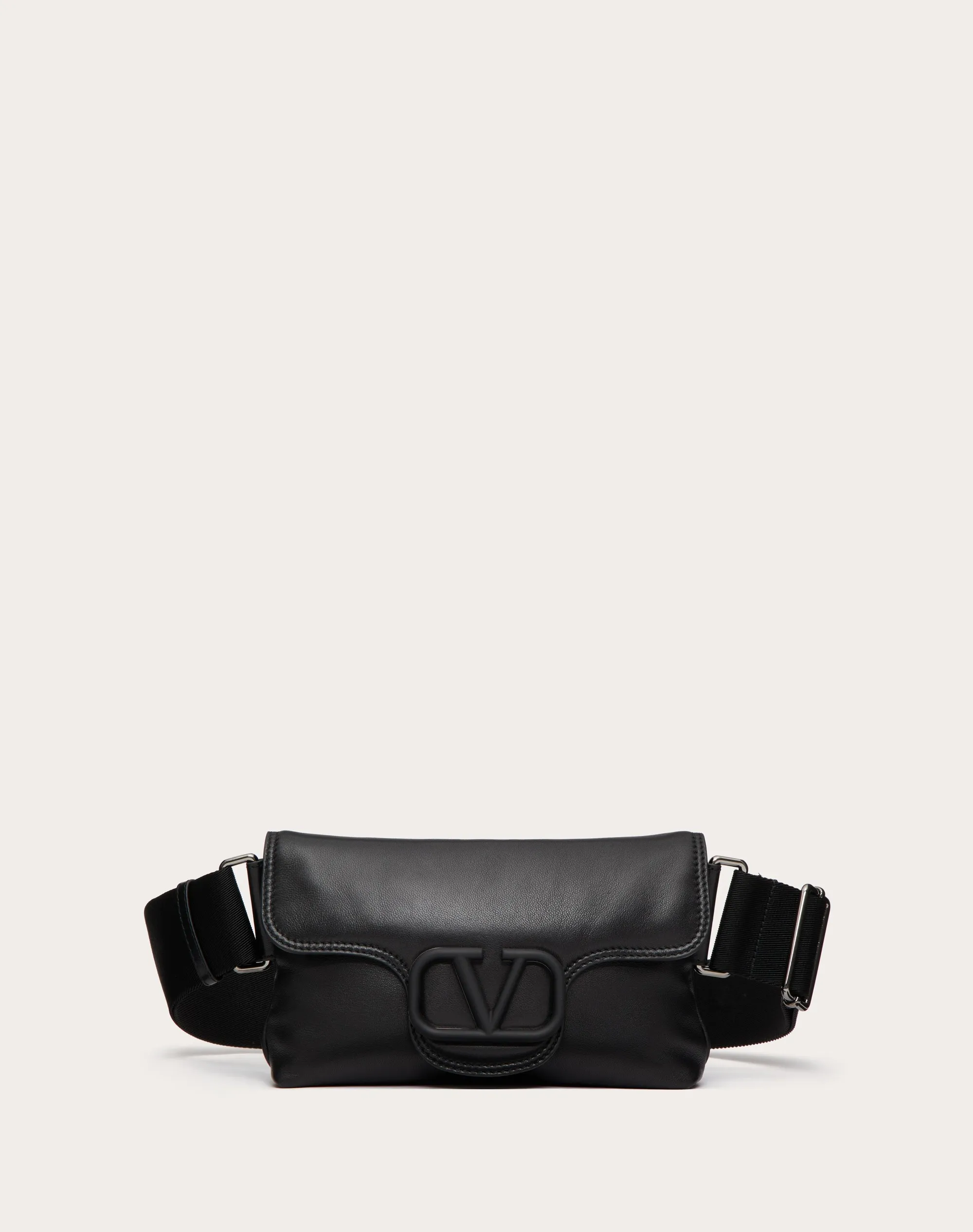 BORSA A TRACOLLA VALENTINO GARAVANI NOIR IN NAPPA