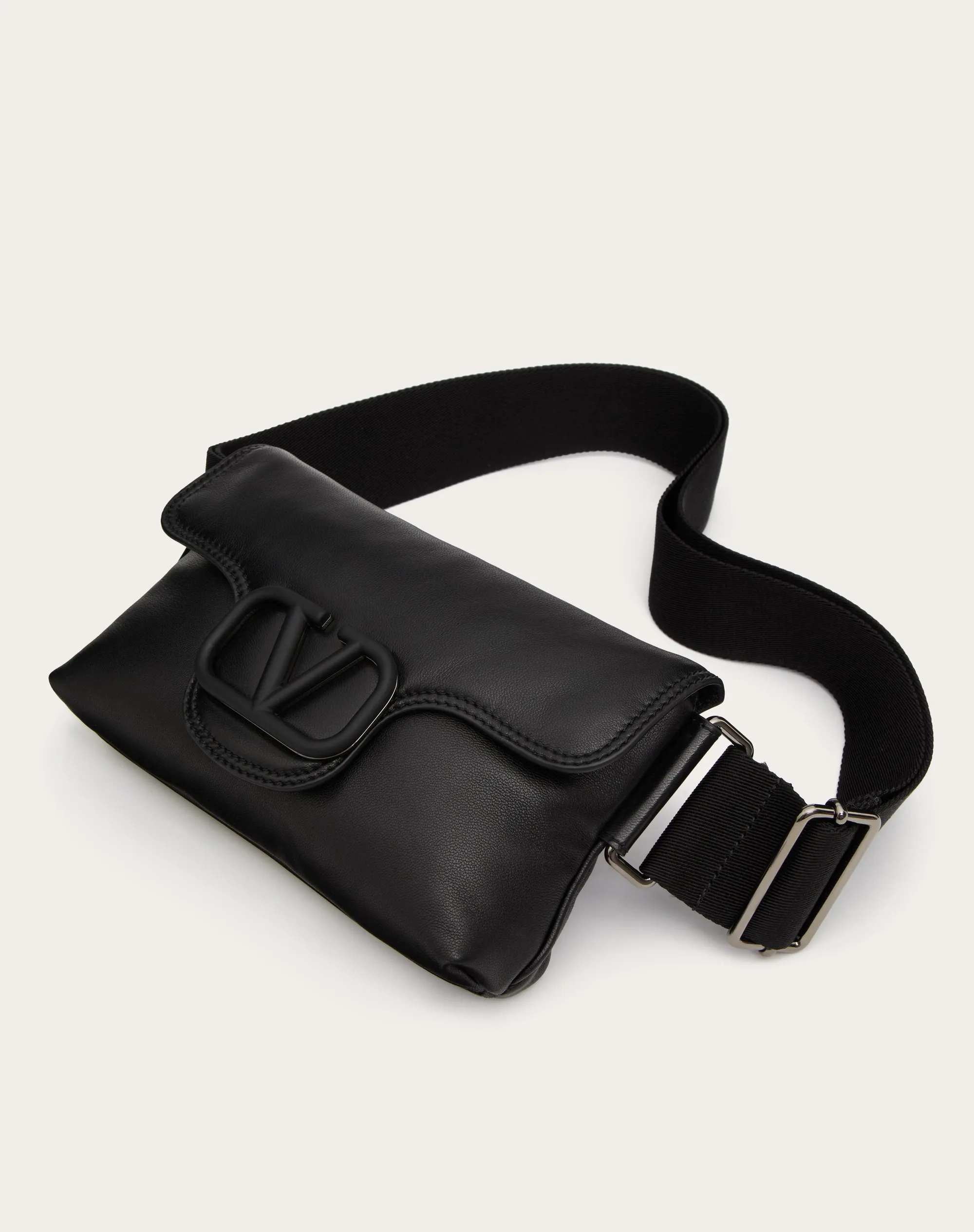 BORSA A TRACOLLA VALENTINO GARAVANI NOIR IN NAPPA