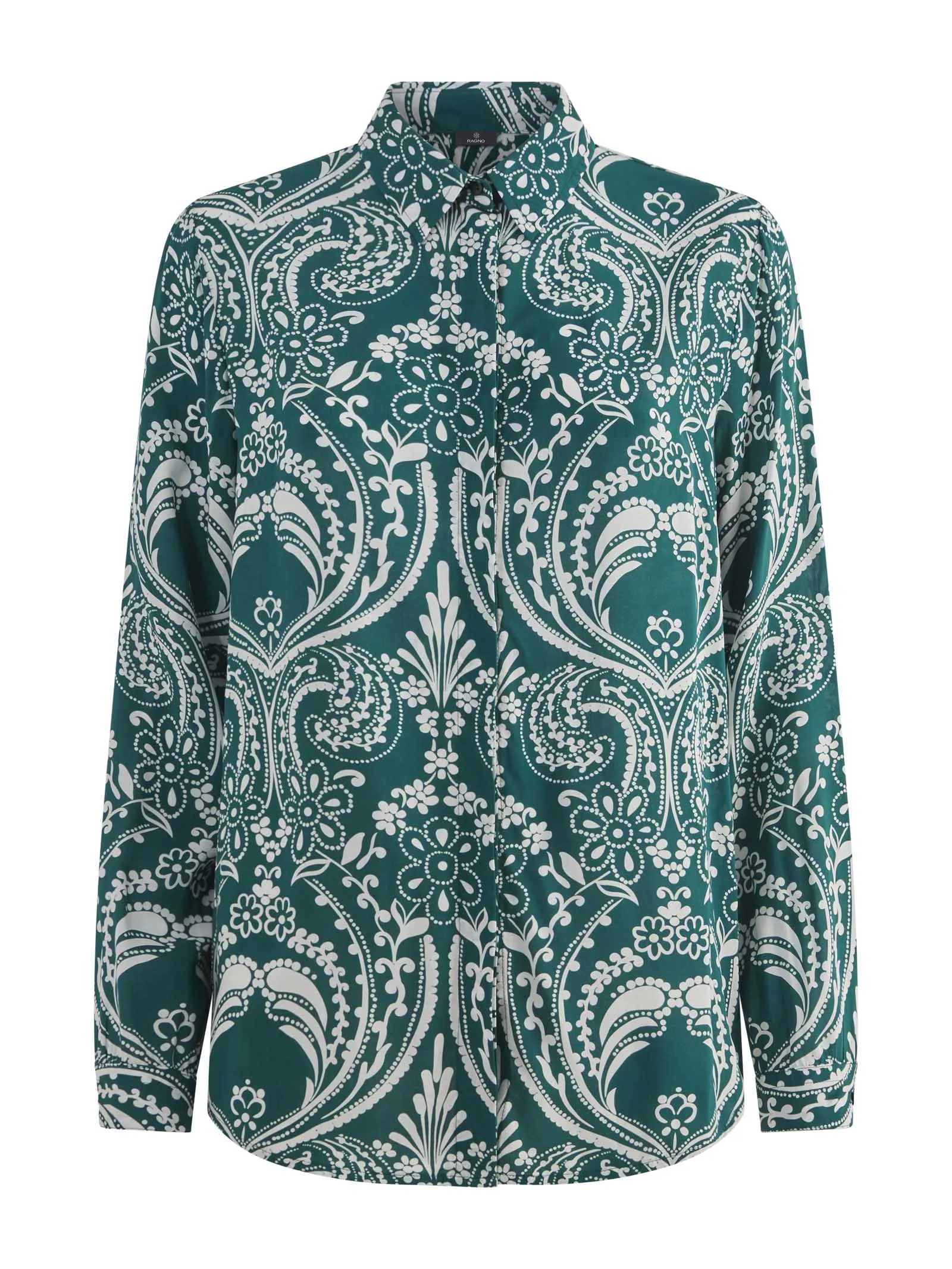 Camicia con maniche lunghe in Ecoseta - Fant.Bandana Aventurine