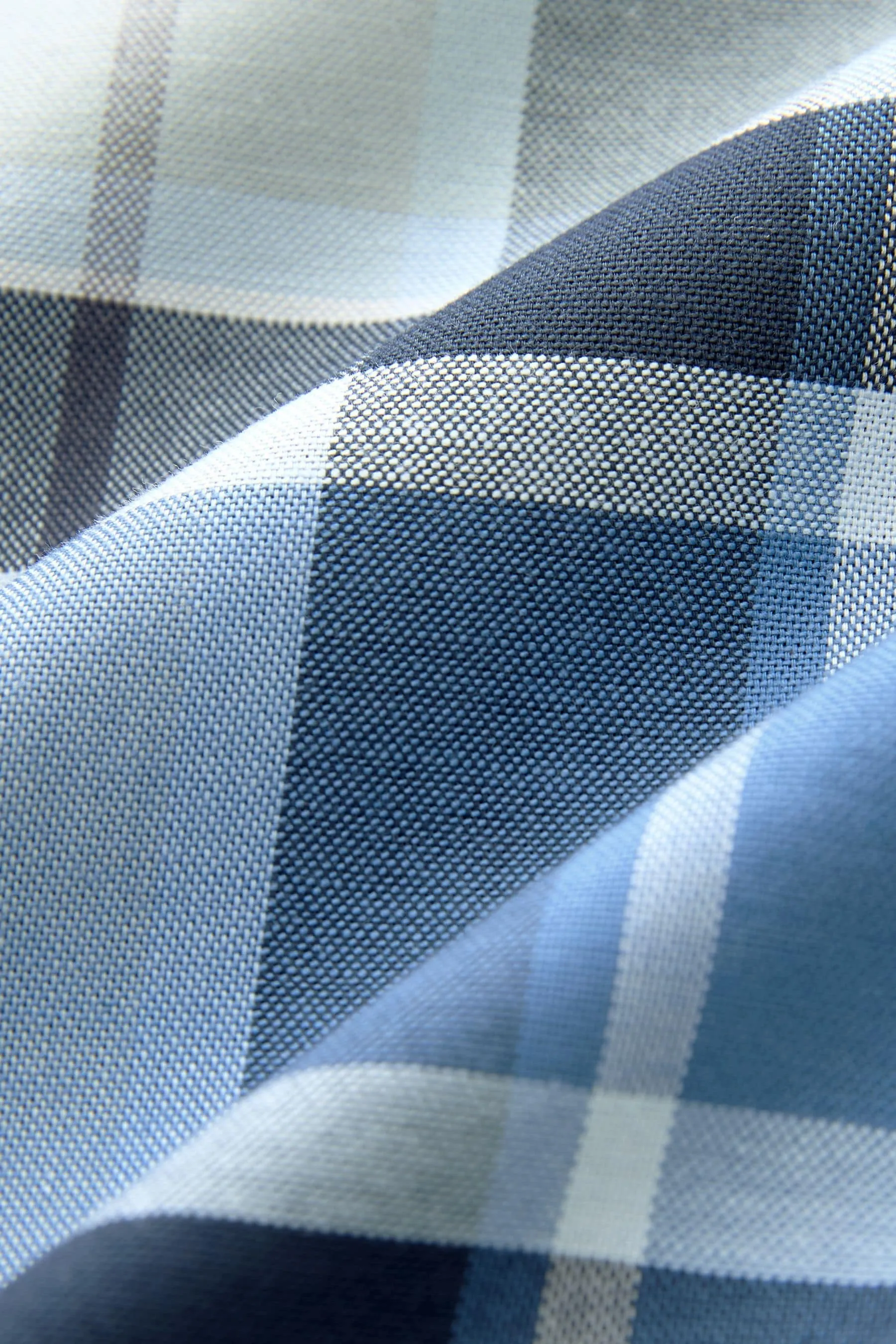 Camicia con Oxford A quadri Manica corta elasticizzata