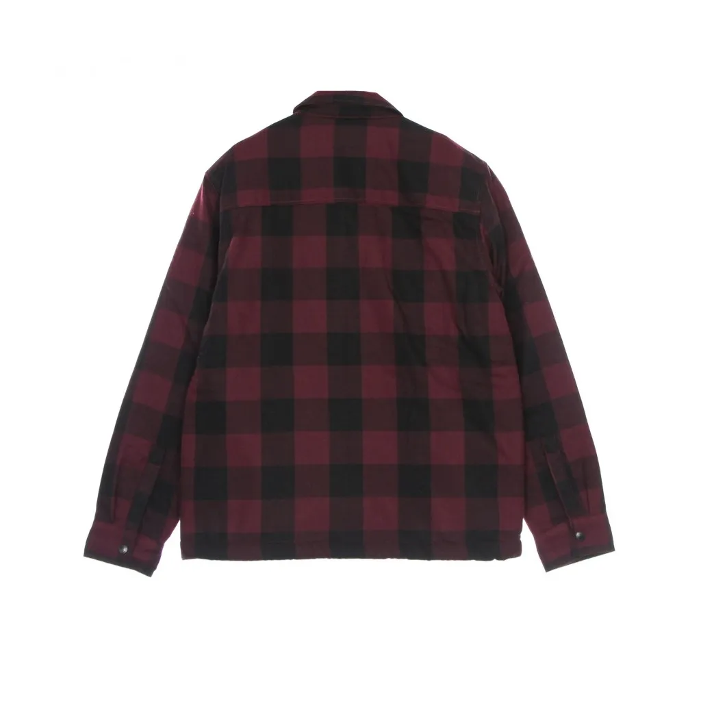 camicia imbottita uomo sherpa lined sacramento MAROON