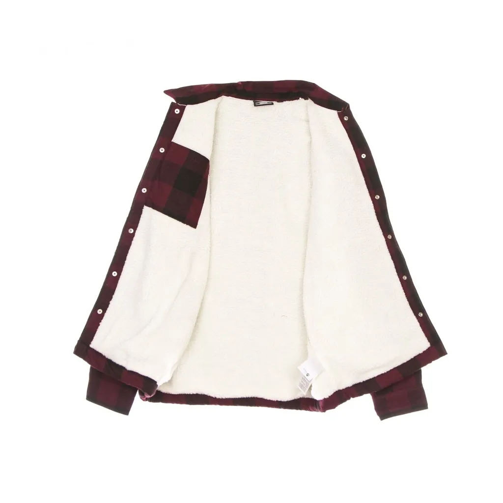 camicia imbottita uomo sherpa lined sacramento MAROON