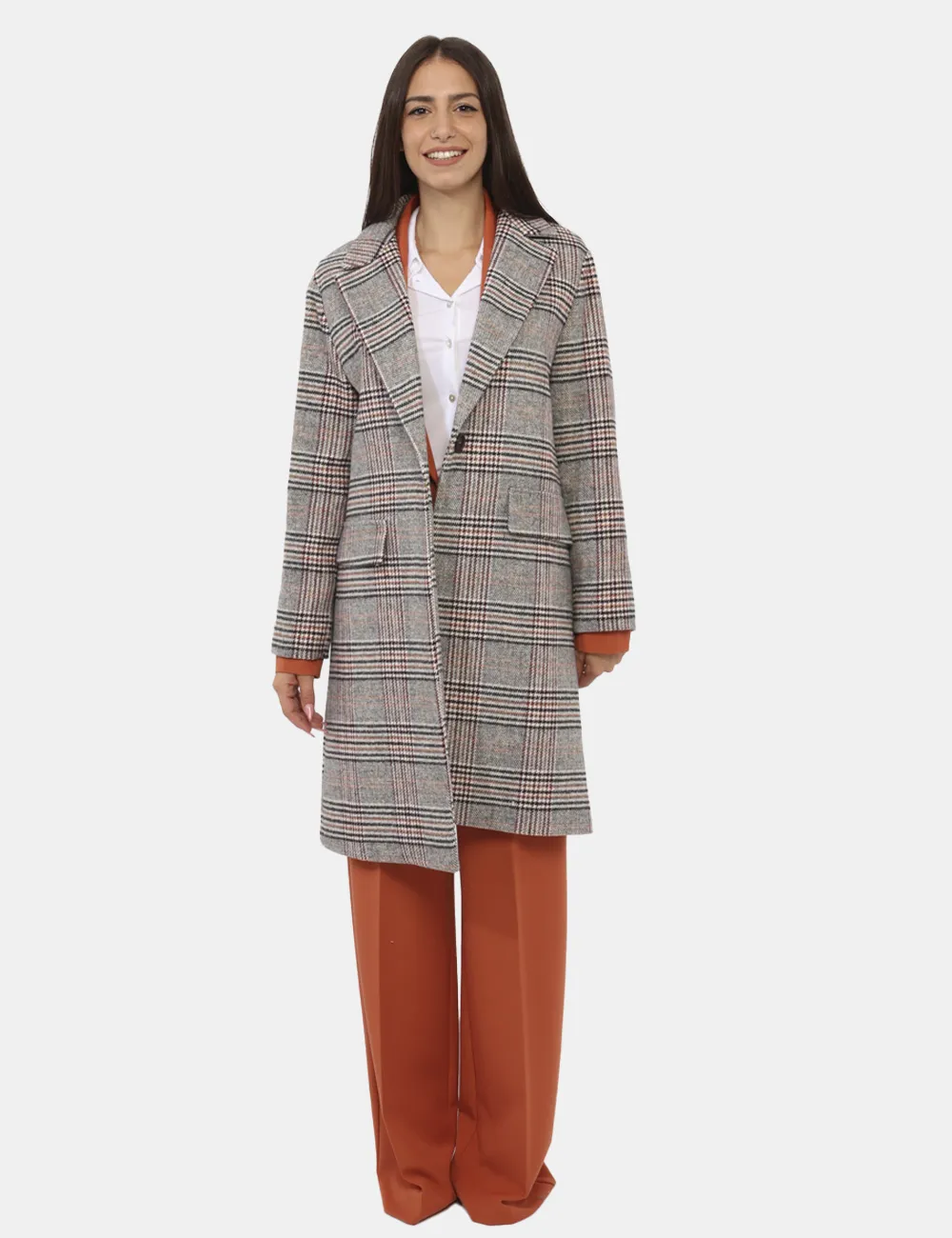 Cappotto Materica Grigio