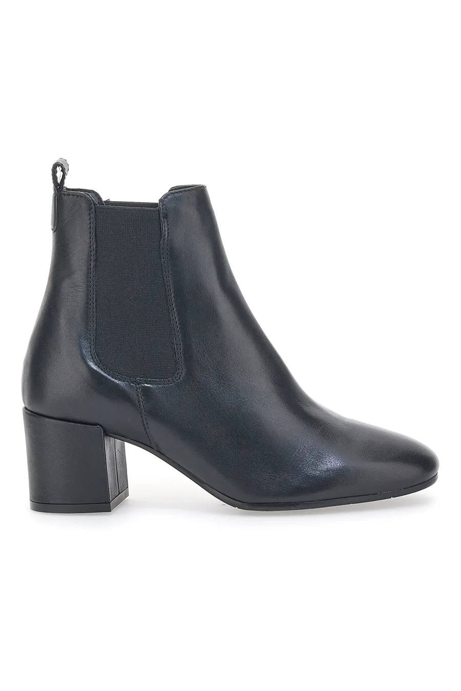 Chelsea Boots con Tacco Pittarello Glam 44225 Nero Vera Pelle