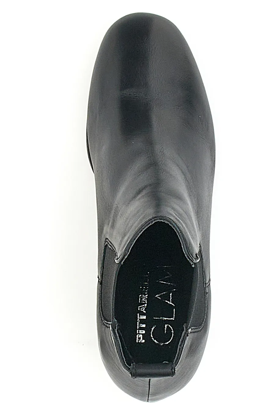 Chelsea Boots con Tacco Pittarello Glam 44225 Nero Vera Pelle