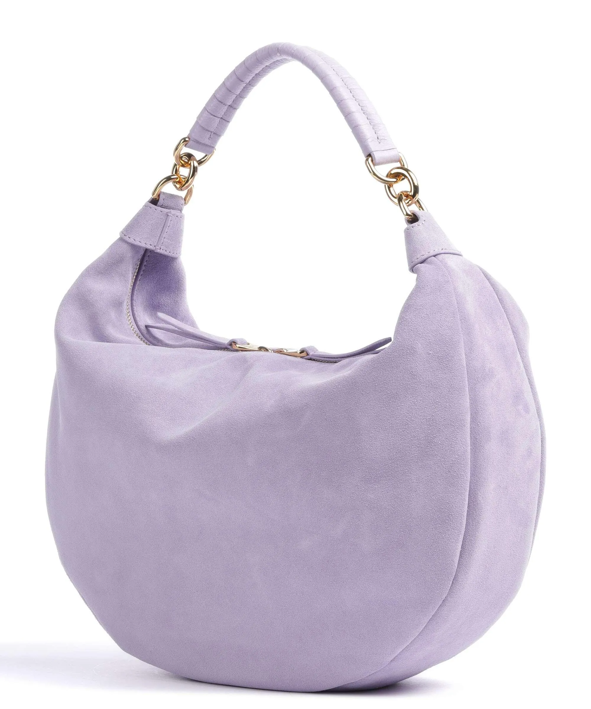  Coccinelle Maelody Suede Borsa hobo pelle ruvida viola  
