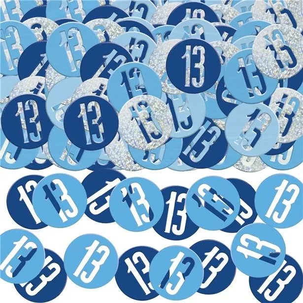 Coriandoli 13° compleanno blu 14g