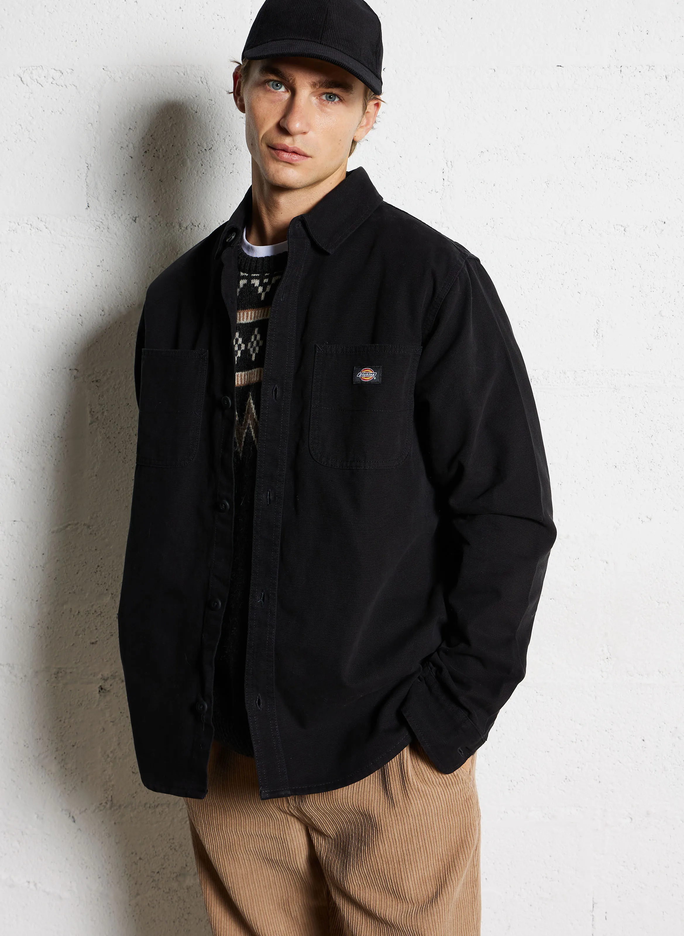  DICKIES   DUCK - Giacca collo classico in cotone | Nero