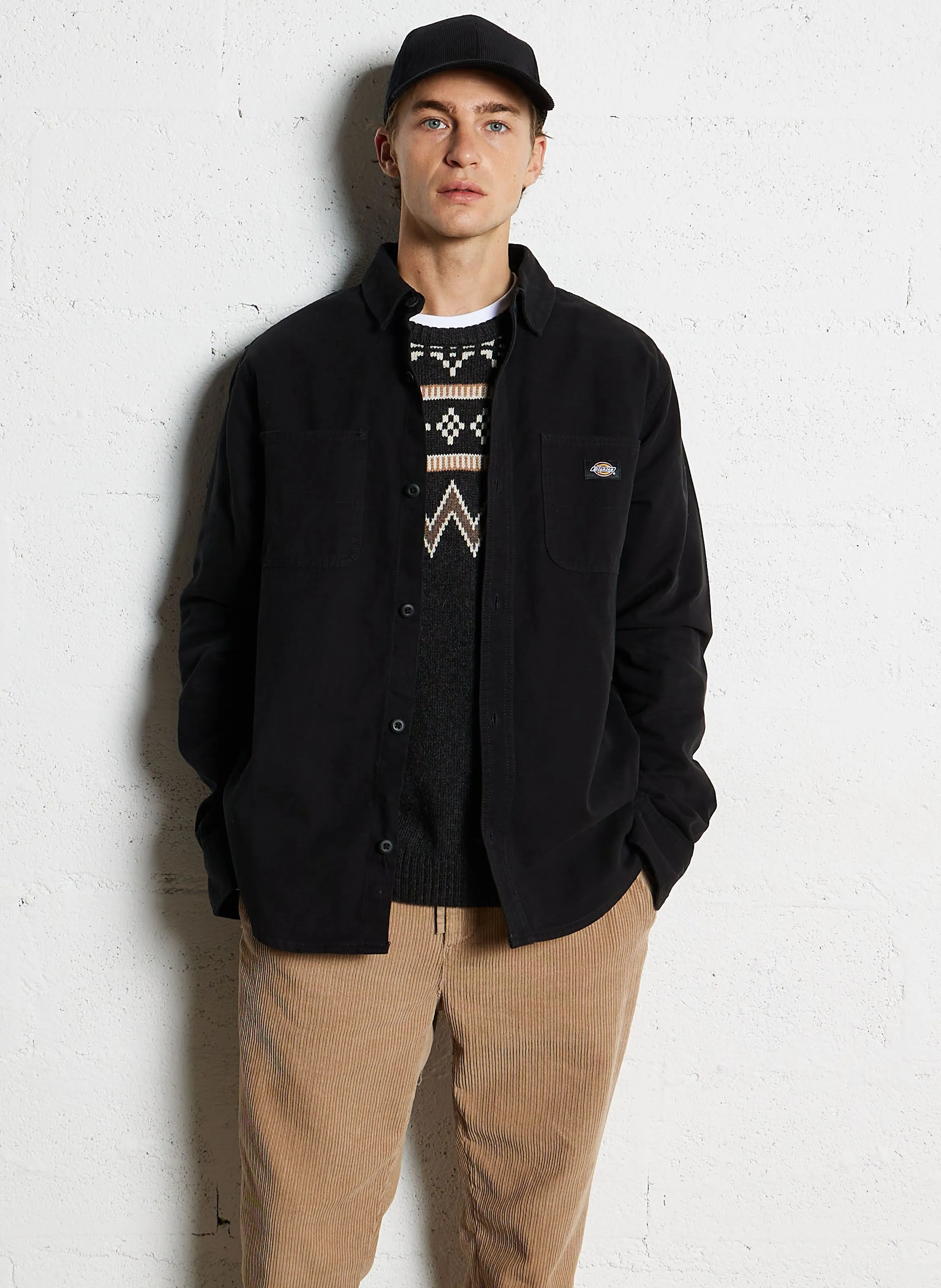  DICKIES   DUCK - Giacca collo classico in cotone | Nero