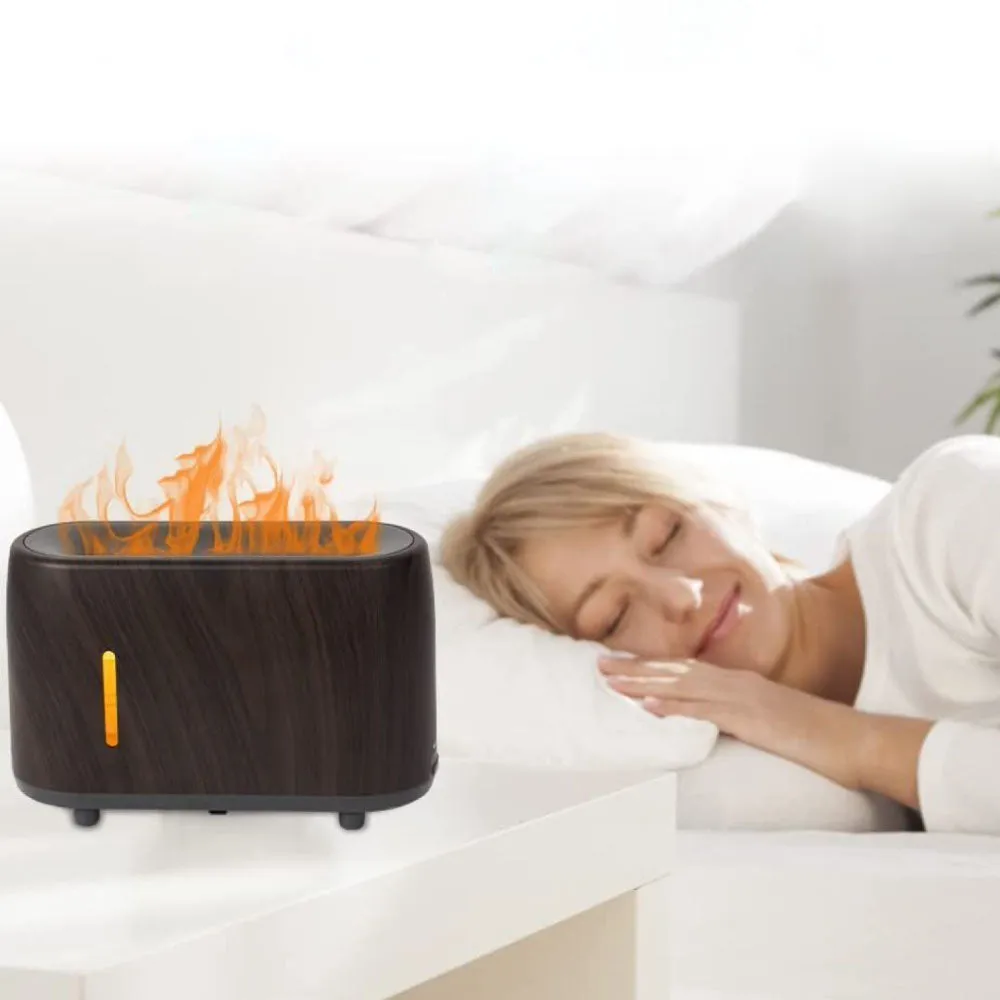 Diffusore di aroma ambiente con effetto fiamma led