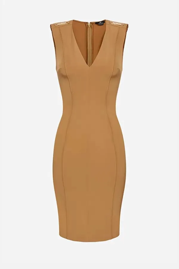 ELISABETTA FRANCHI Tubino con scollo a V smanicato