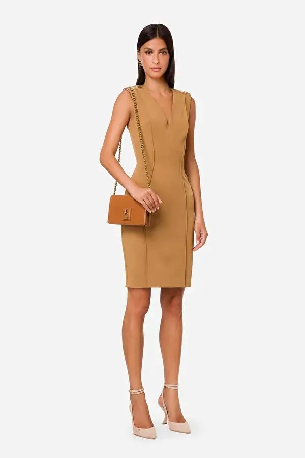 ELISABETTA FRANCHI Tubino con scollo a V smanicato